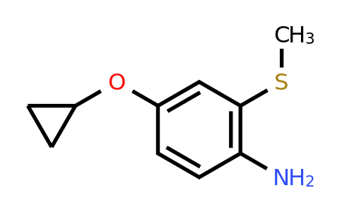 CAS 1243440-62-1 | 4-Cyclopropoxy-2-(methylsulfanyl)aniline