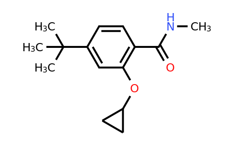 CAS 1243440-66-5 | 4-Tert-butyl-2-cyclopropoxy-N-methylbenzamide
