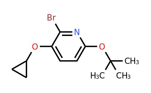 CAS 1243440-72-3 | 2-Bromo-6-tert-butoxy-3-cyclopropoxypyridine
