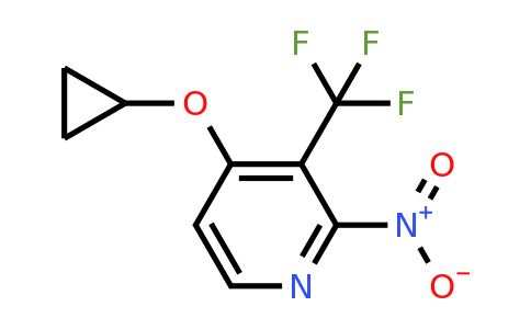 CAS 1243440-73-4 | 4-Cyclopropoxy-2-nitro-3-(trifluoromethyl)pyridine