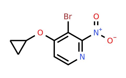 CAS 1243440-76-7 | 3-Bromo-4-cyclopropoxy-2-nitropyridine