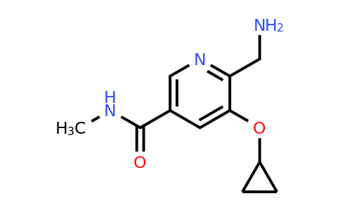 CAS 1243440-80-3 | 6-(Aminomethyl)-5-cyclopropoxy-N-methylnicotinamide