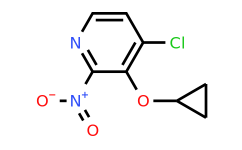 CAS 1243440-81-4 | 4-Chloro-3-cyclopropoxy-2-nitropyridine