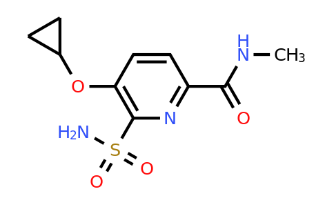 CAS 1243440-83-6 | 5-Cyclopropoxy-N-methyl-6-sulfamoylpicolinamide