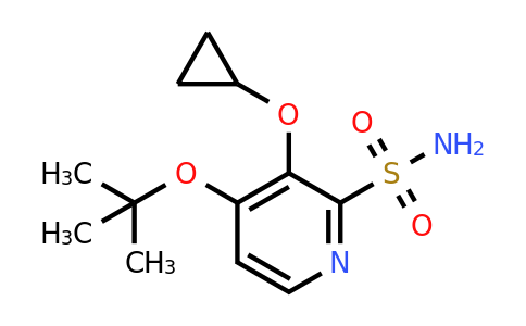 CAS 1243440-89-2 | 4-Tert-butoxy-3-cyclopropoxypyridine-2-sulfonamide