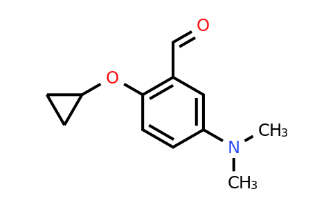 CAS 1243440-90-5 | 2-Cyclopropoxy-5-(dimethylamino)benzaldehyde