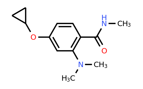 CAS 1243440-98-3 | 4-Cyclopropoxy-2-(dimethylamino)-N-methylbenzamide