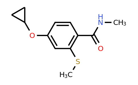 CAS 1243441-02-2 | 4-Cyclopropoxy-N-methyl-2-(methylthio)benzamide