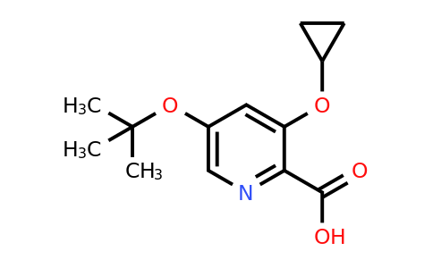 CAS 1243441-03-3 | 5-Tert-butoxy-3-cyclopropoxypicolinic acid