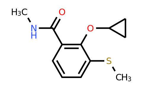 CAS 1243441-10-2 | 2-Cyclopropoxy-N-methyl-3-(methylthio)benzamide