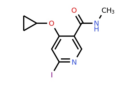 CAS 1243441-25-9 | 4-Cyclopropoxy-6-iodo-N-methylnicotinamide