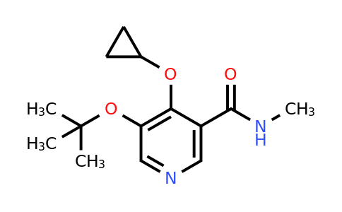 CAS 1243441-28-2 | 5-Tert-butoxy-4-cyclopropoxy-N-methylnicotinamide