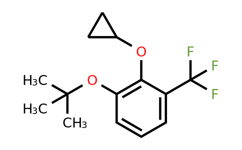 CAS 1243441-36-2 | 1-Tert-butoxy-2-cyclopropoxy-3-(trifluoromethyl)benzene
