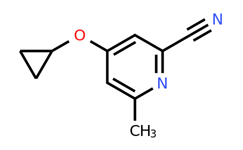 CAS 1243441-39-5 | 4-Cyclopropoxy-6-methylpicolinonitrile