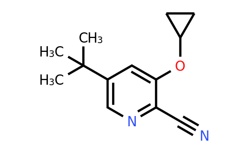 CAS 1243441-49-7 | 5-Tert-butyl-3-cyclopropoxypicolinonitrile