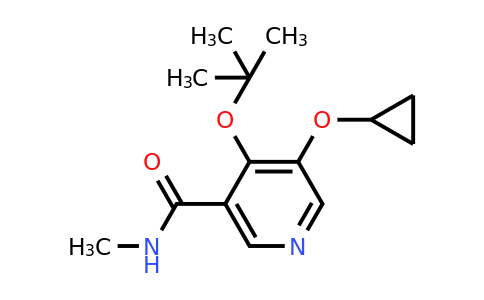 CAS 1243441-50-0 | 4-Tert-butoxy-5-cyclopropoxy-N-methylnicotinamide