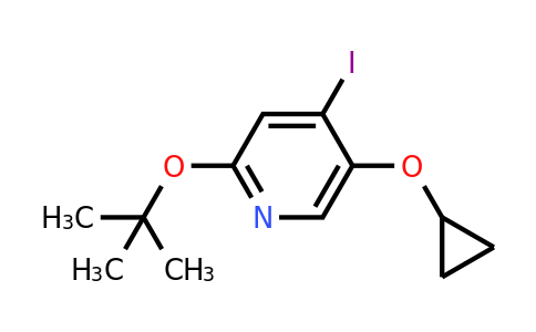 CAS 1243441-54-4 | 2-Tert-butoxy-5-cyclopropoxy-4-iodopyridine
