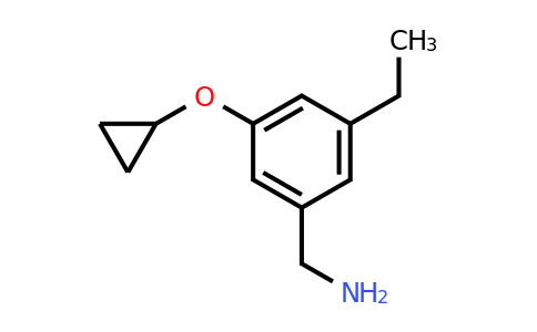 CAS 1243441-60-2 | (3-Cyclopropoxy-5-ethylphenyl)methanamine