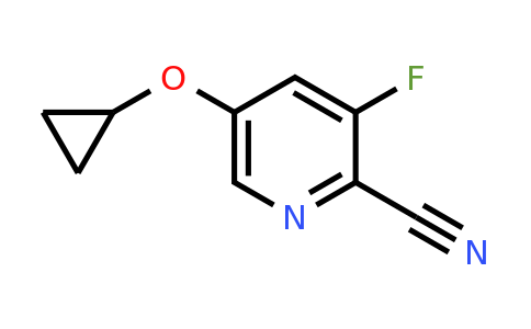 CAS 1243441-69-1 | 5-Cyclopropoxy-3-fluoropicolinonitrile