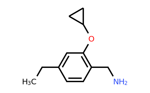 CAS 1243441-72-6 | (2-Cyclopropoxy-4-ethylphenyl)methanamine