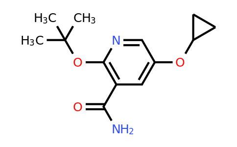 CAS 1243441-74-8 | 2-Tert-butoxy-5-cyclopropoxynicotinamide