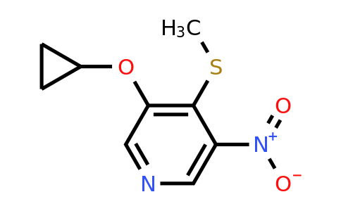 CAS 1243441-78-2 | 3-Cyclopropoxy-4-(methylthio)-5-nitropyridine
