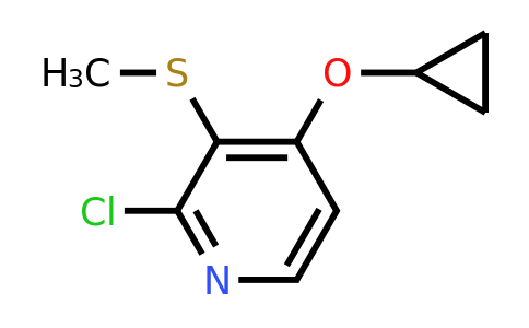 CAS 1243441-85-1 | 2-Chloro-4-cyclopropoxy-3-(methylsulfanyl)pyridine