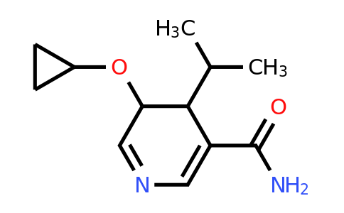 CAS 1243441-89-5 | 5-Cyclopropoxy-4-isopropyl-4,5-dihydropyridine-3-carboxamide