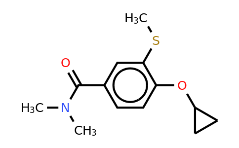 CAS 1243441-97-5 | 4-Cyclopropoxy-N,n-dimethyl-3-(methylthio)benzamide