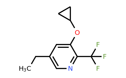 CAS 1243441-99-7 | 3-Cyclopropoxy-5-ethyl-2-(trifluoromethyl)pyridine