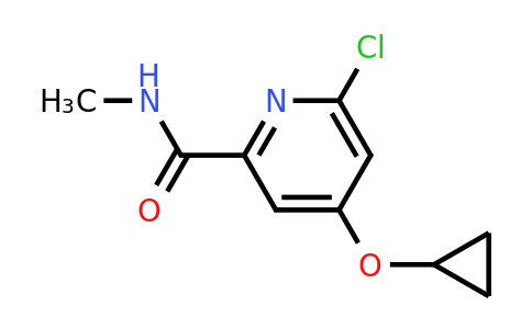 CAS 1243442-00-3 | 6-Chloro-4-cyclopropoxy-N-methylpicolinamide