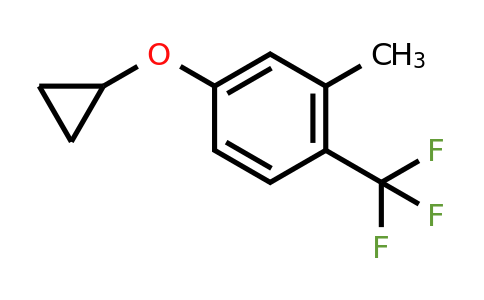 CAS 1243442-02-5 | 4-Cyclopropoxy-2-methyl-1-(trifluoromethyl)benzene
