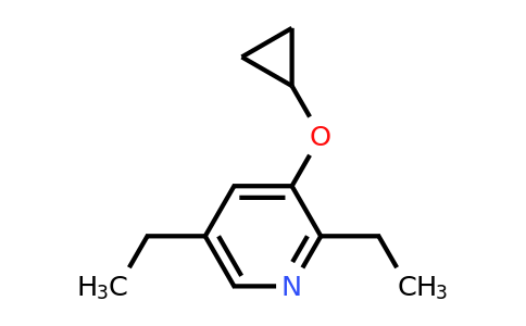 CAS 1243442-05-8 | 3-Cyclopropoxy-2,5-diethylpyridine