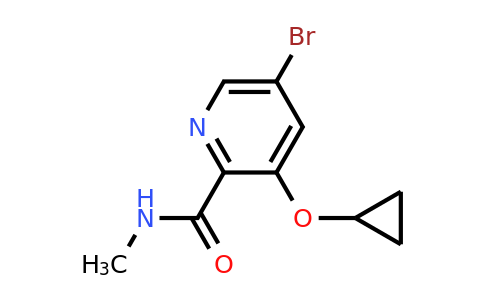 CAS 1243442-08-1 | 5-Bromo-3-cyclopropoxy-N-methylpicolinamide