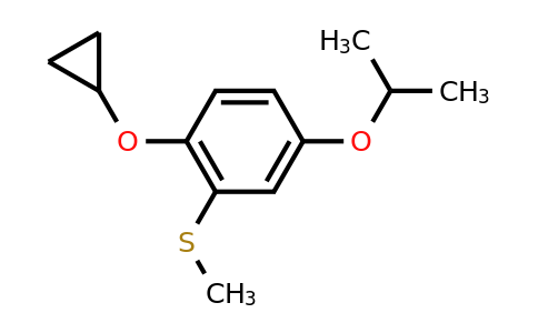 CAS 1243442-15-0 | (2-Cyclopropoxy-5-isopropoxyphenyl)(methyl)sulfane