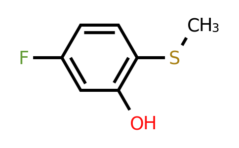 CAS 1243442-20-7 | 5-Fluoro-2-(methylthio)phenol