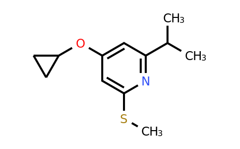 CAS 1243442-26-3 | 4-Cyclopropoxy-2-isopropyl-6-(methylthio)pyridine
