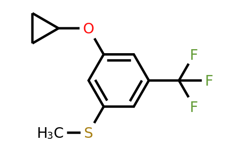 CAS 1243442-33-2 | (3-Cyclopropoxy-5-(trifluoromethyl)phenyl)(methyl)sulfane