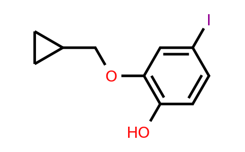 CAS 1243442-35-4 | 2-(Cyclopropylmethoxy)-4-iodophenol