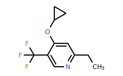 CAS 1243442-37-6 | 4-Cyclopropoxy-2-ethyl-5-(trifluoromethyl)pyridine