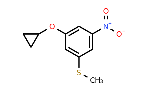 CAS 1243442-39-8 | (3-Cyclopropoxy-5-nitrophenyl)(methyl)sulfane