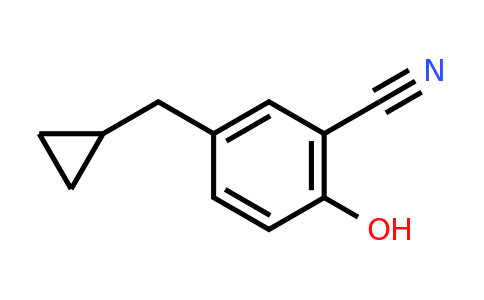CAS 1243442-40-1 | 5-(Cyclopropylmethyl)-2-hydroxybenzonitrile