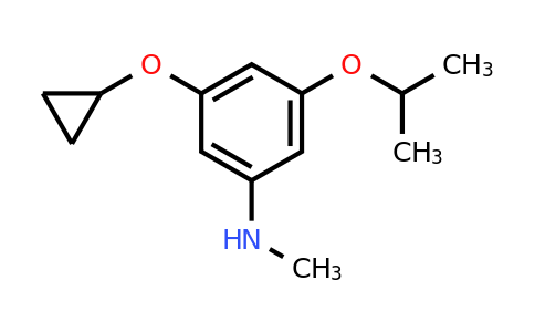 CAS 1243442-41-2 | 3-Cyclopropoxy-5-isopropoxy-N-methylaniline