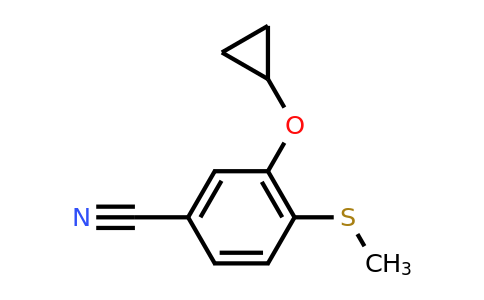 CAS 1243442-43-4 | 3-Cyclopropoxy-4-(methylsulfanyl)benzonitrile
