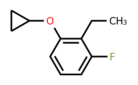 CAS 1243442-48-9 | 1-Cyclopropoxy-2-ethyl-3-fluorobenzene