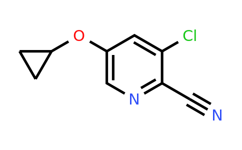 CAS 1243442-54-7 | 3-Chloro-5-cyclopropoxypicolinonitrile