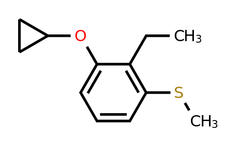 CAS 1243442-57-0 | (3-Cyclopropoxy-2-ethylphenyl)(methyl)sulfane