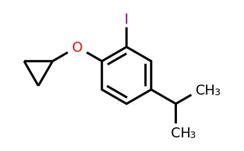 CAS 1243442-60-5 | 1-Cyclopropoxy-2-iodo-4-(propan-2-YL)benzene