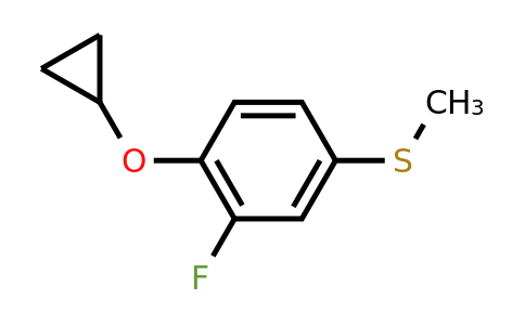 CAS 1243442-63-8 | (4-Cyclopropoxy-3-fluorophenyl)(methyl)sulfane