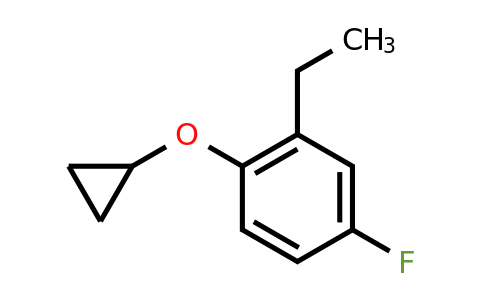 CAS 1243442-69-4 | 1-Cyclopropoxy-2-ethyl-4-fluorobenzene